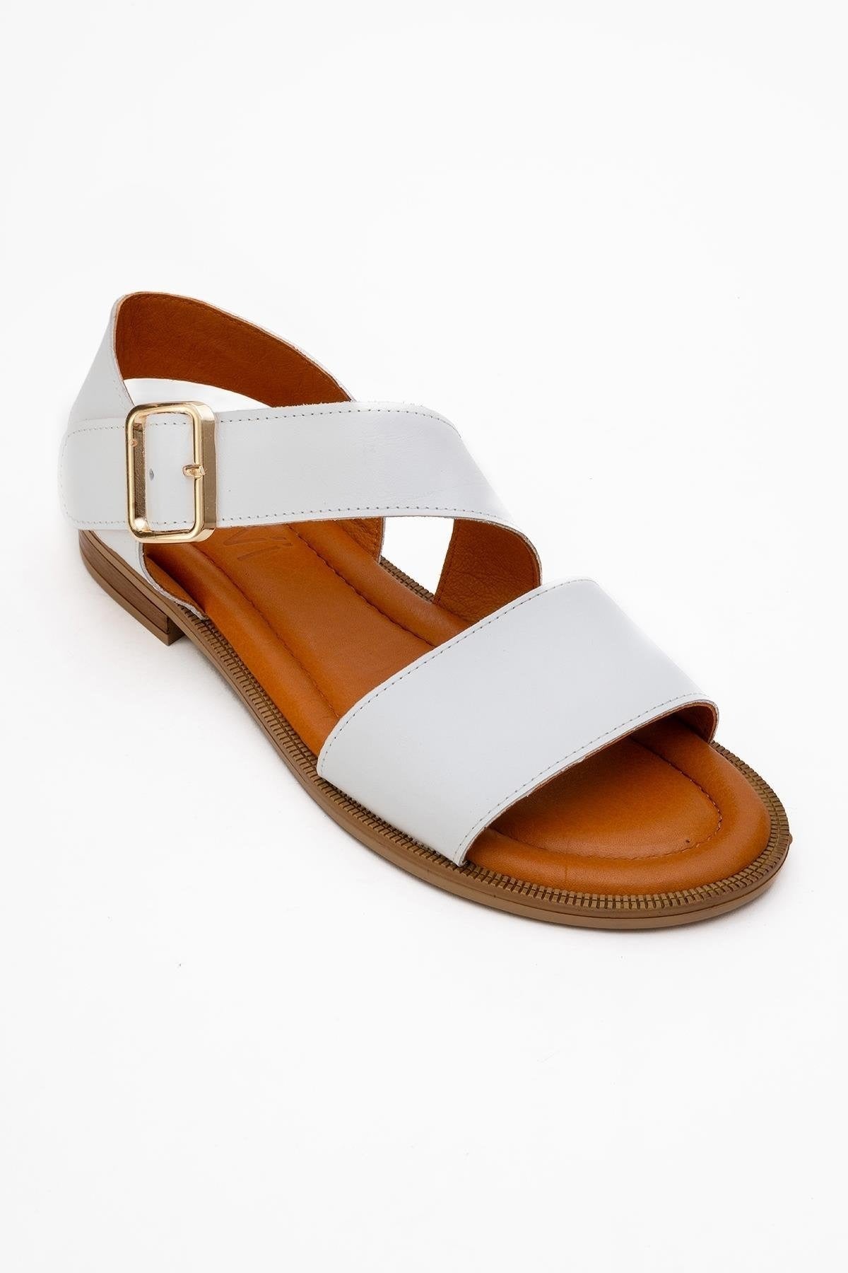 Majesty White Leather Sandal (Women)