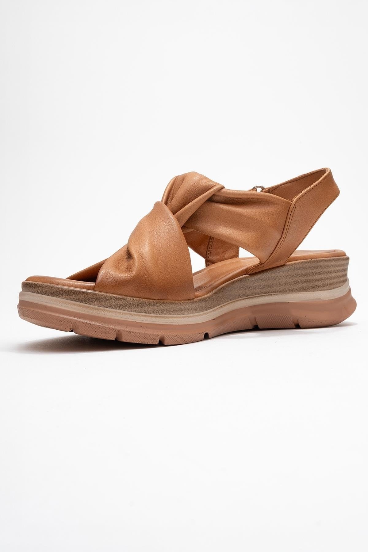 Oara - Cognac Brown Leather Sandal (Women)