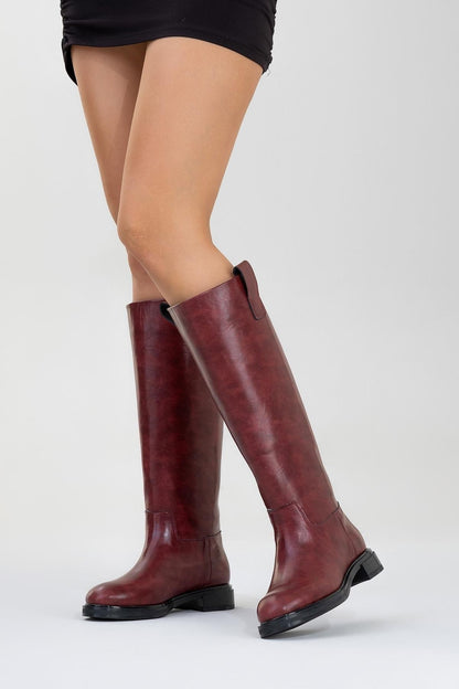 Alaska Burgundy Pattern Western Boot (Women)