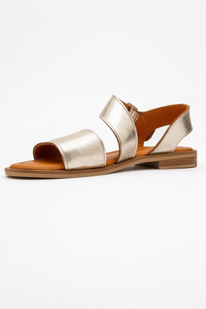 Majesty Gold Leather Sandal (Women)