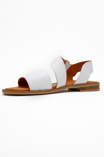Majesty White Leather Sandal (Women)