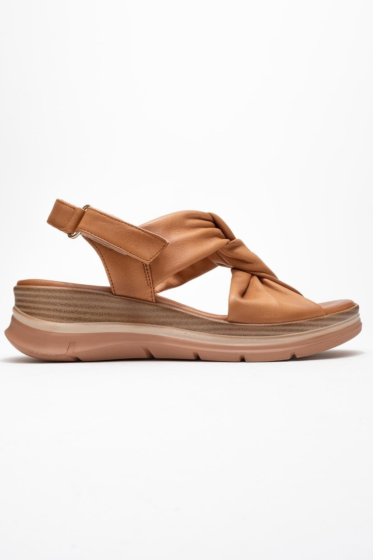 Oara - Cognac Brown Leather Sandal (Women)
