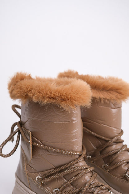 Rosie Light Brown Fur-Lined Winter Boot (Women)