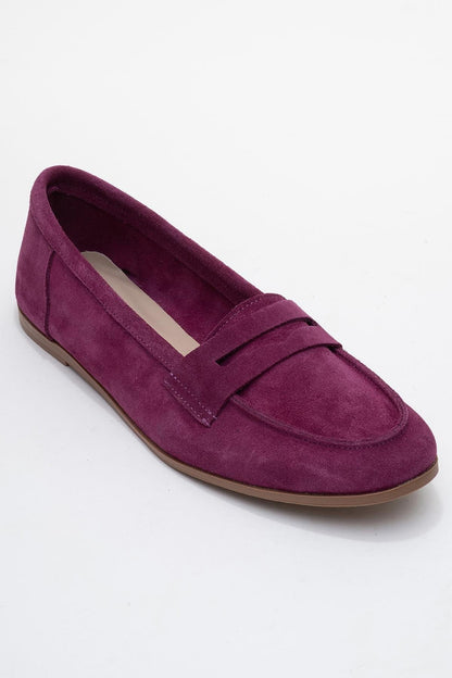 Dorothy - Purple Suede Leather Loafers (Women)
