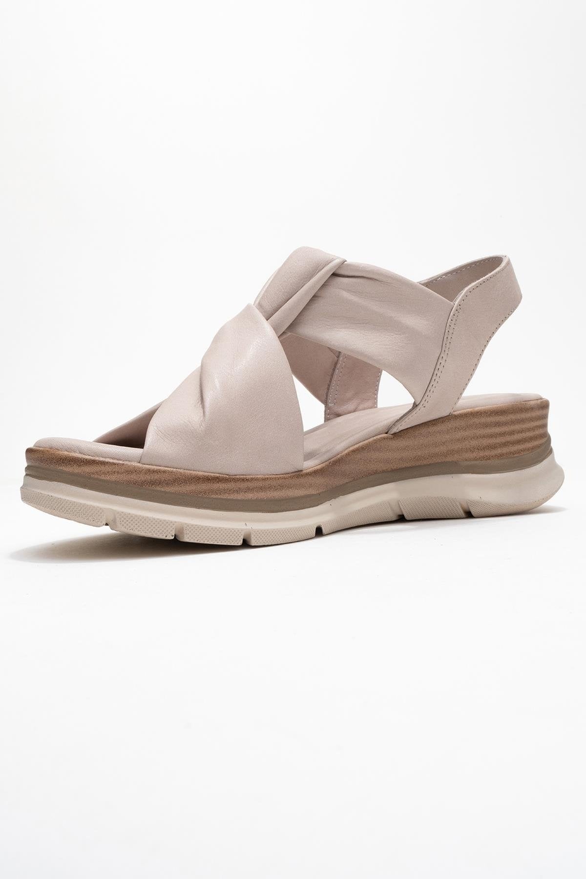 Oara - Cream Leather Sandal (Women)