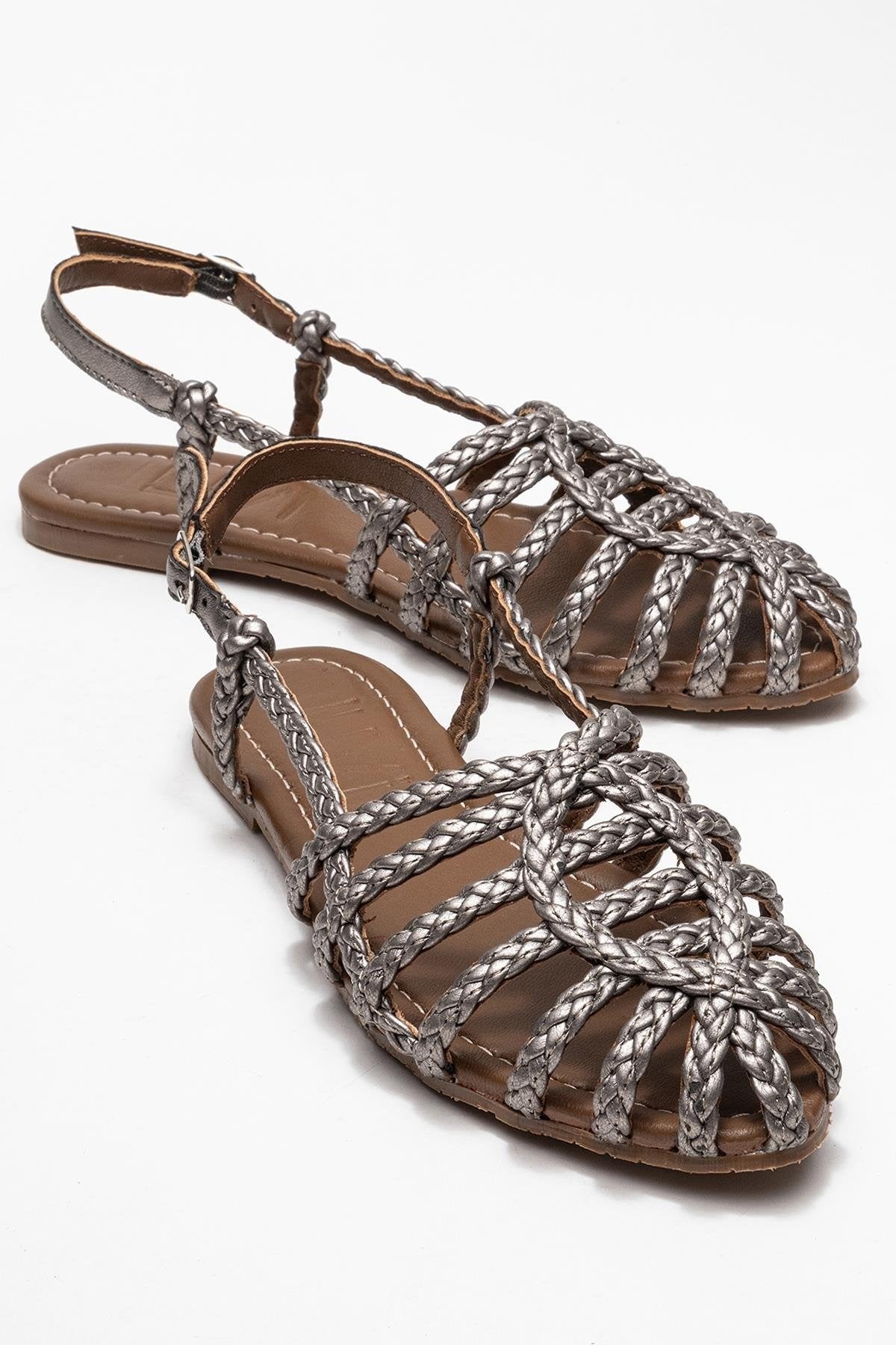Claudia Platinum Slingback Sandal (Women)
