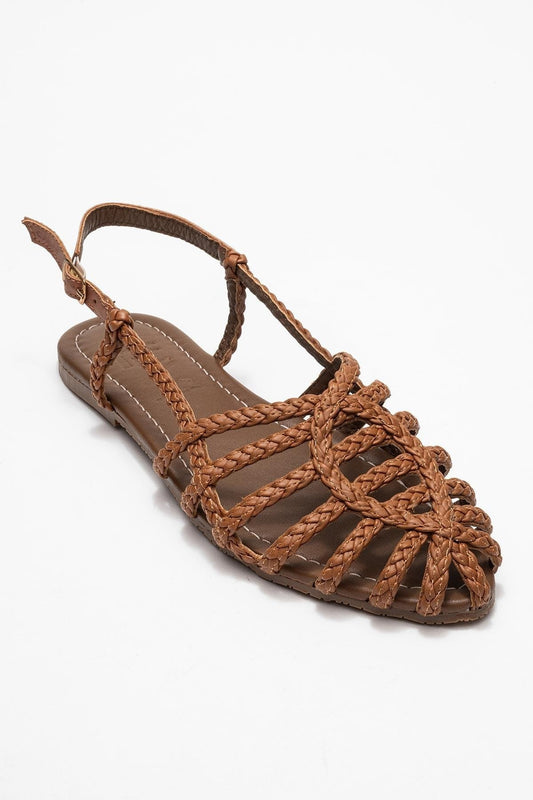 Claudia Cognac Slingback Sandal (Women)