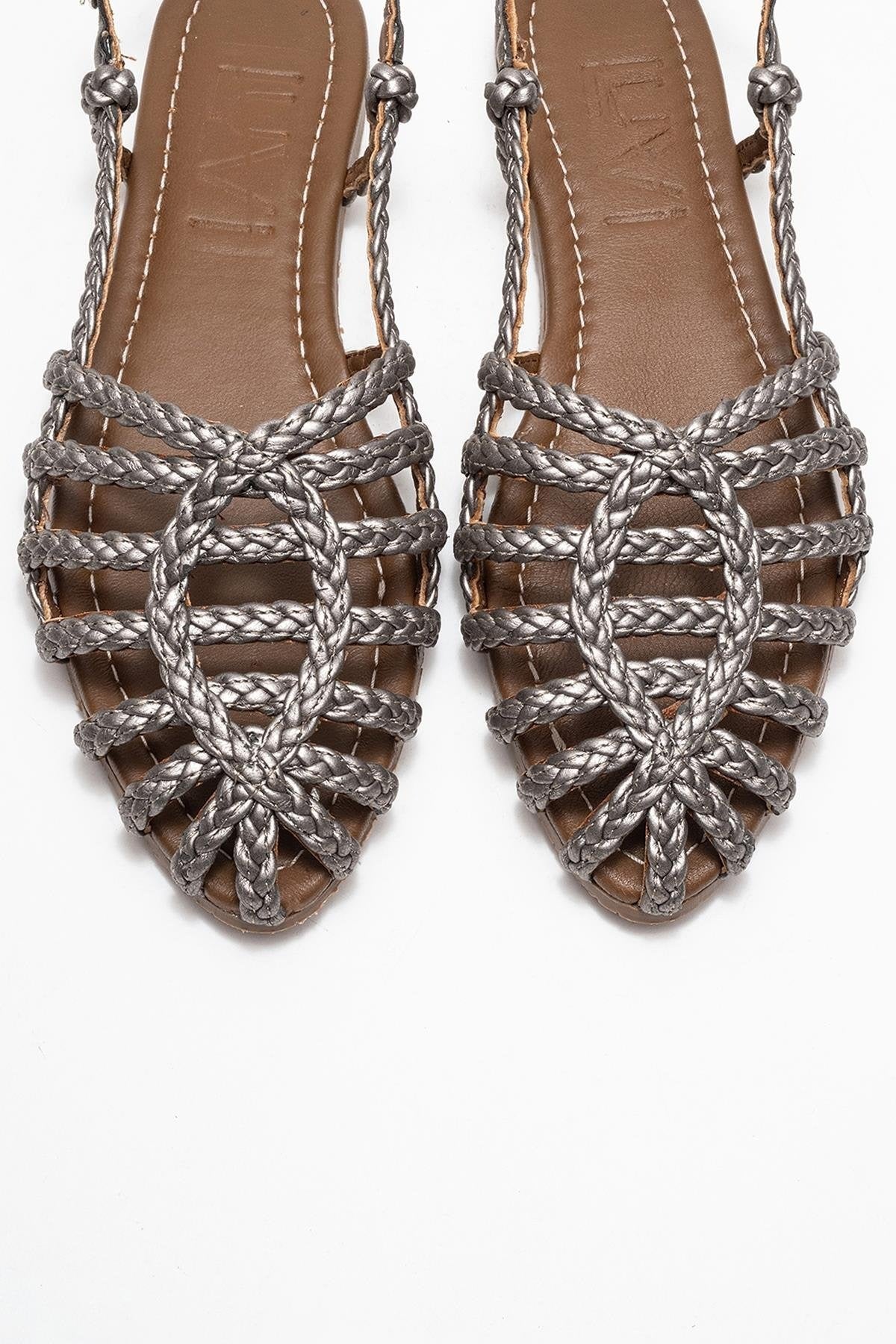 Claudia Platinum Slingback Sandal (Women)