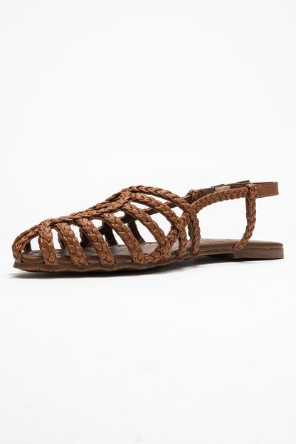 Claudia Cognac Slingback Sandal (Women)