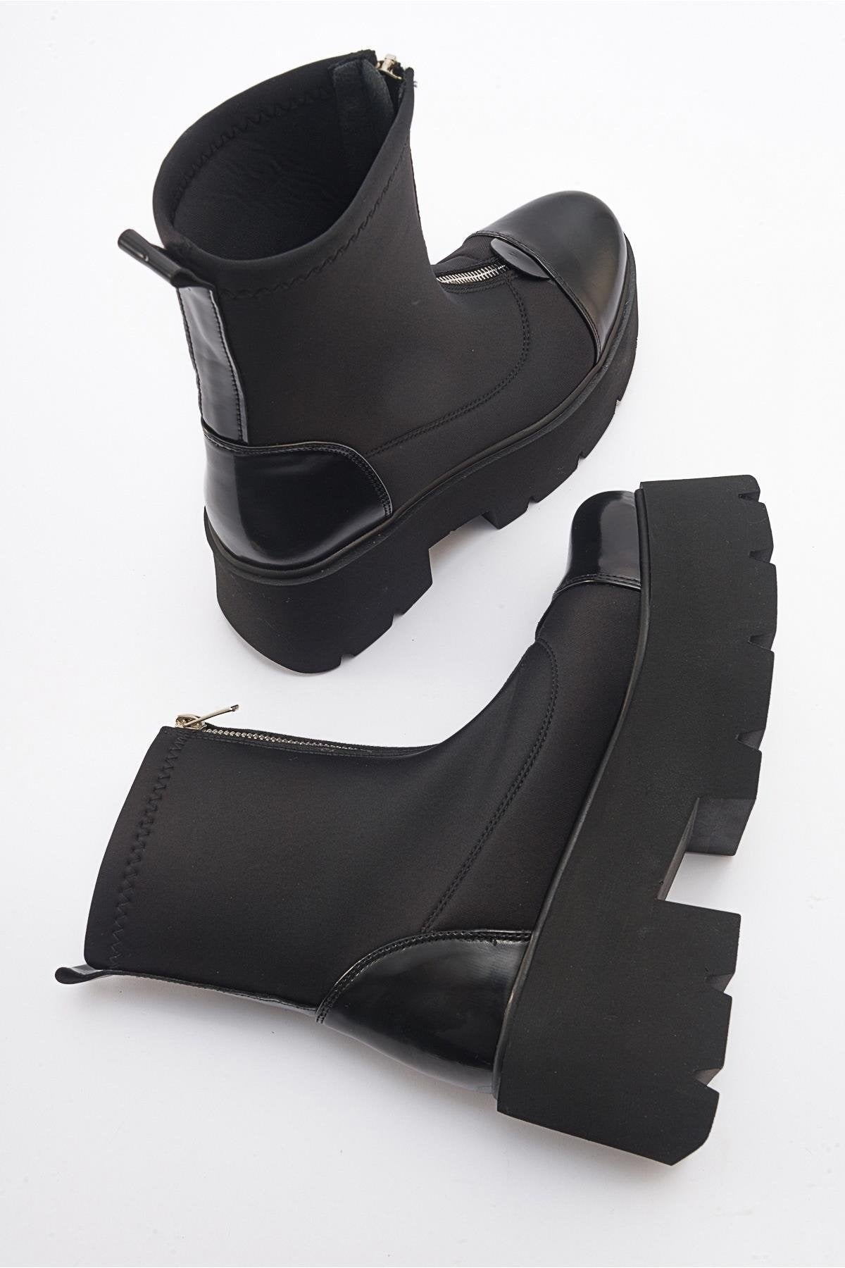 Bray Black Patent Chunky Boot (Women)