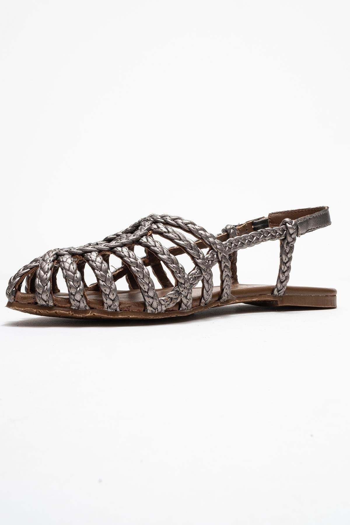 Claudia Platinum Slingback Sandal (Women)