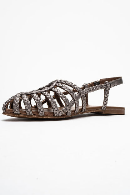 Claudia Platinum Slingback Sandal (Women)