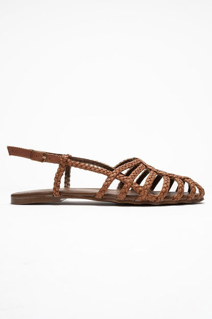 Claudia Cognac Slingback Sandal (Women)