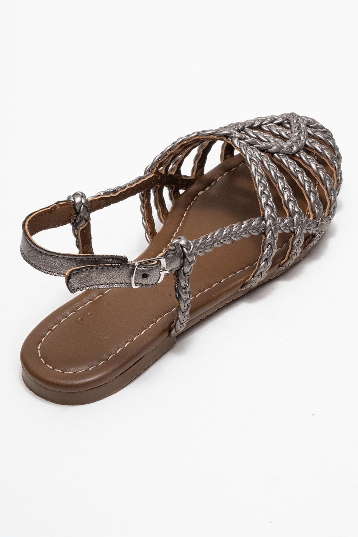 Claudia Platinum Slingback Sandal (Women)