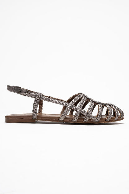Claudia Platinum Slingback Sandal (Women)