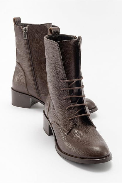 Lana Brown Leather Boot (Women)