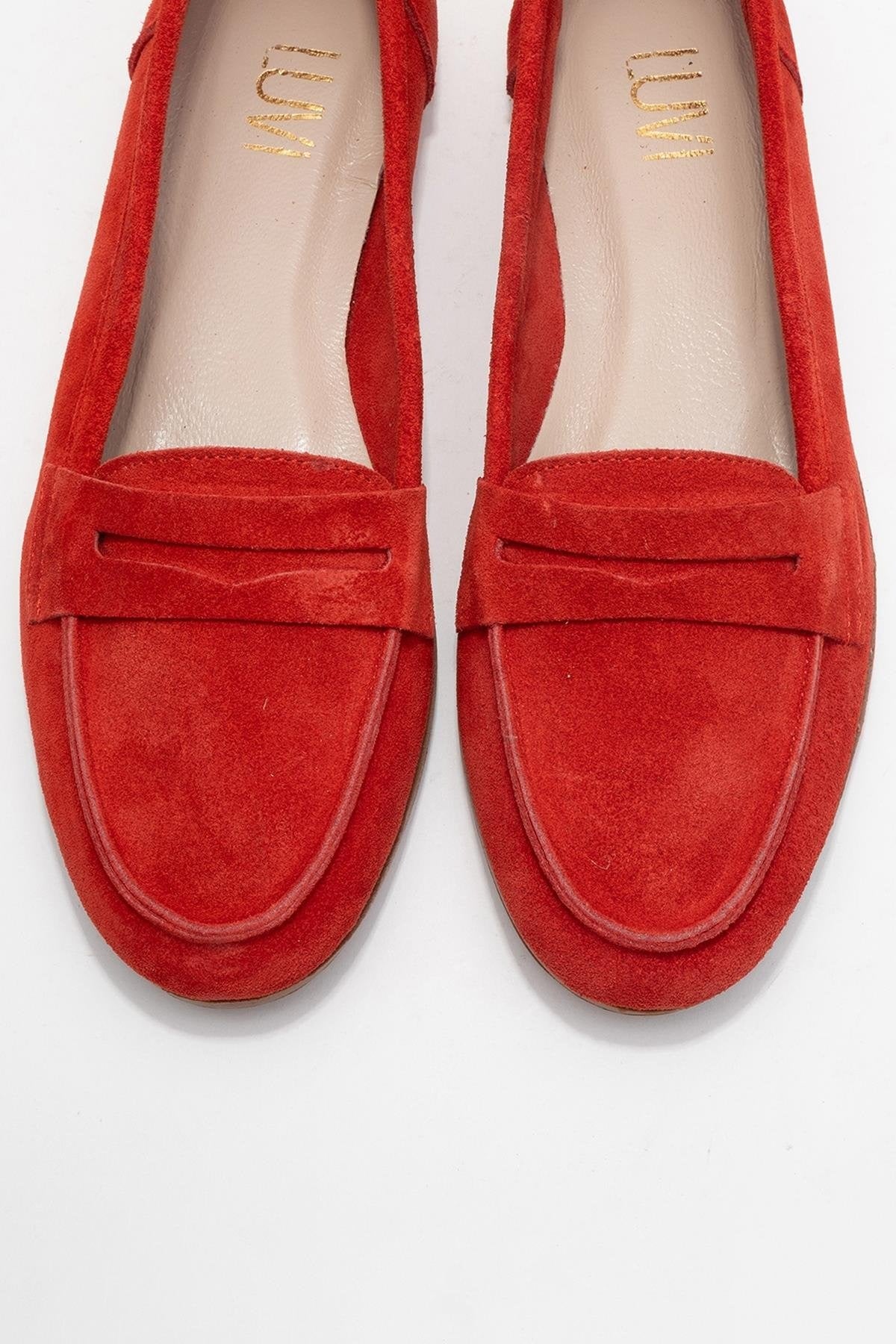 Dorothy - Red Suede Leather Loafers (Women)