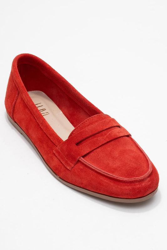 Dorothy - Mocasines de ante rojo (mujer)