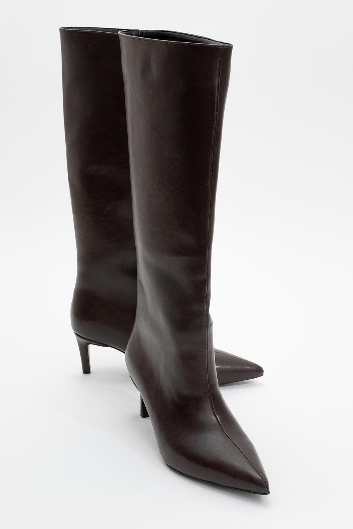 Camila Brown Knee High Boot (Women)