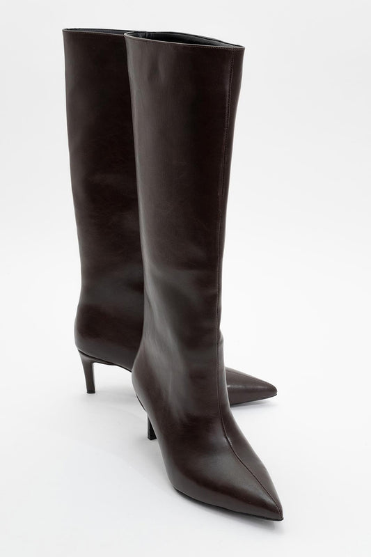 Camila Brown Knee High Boot (Women)