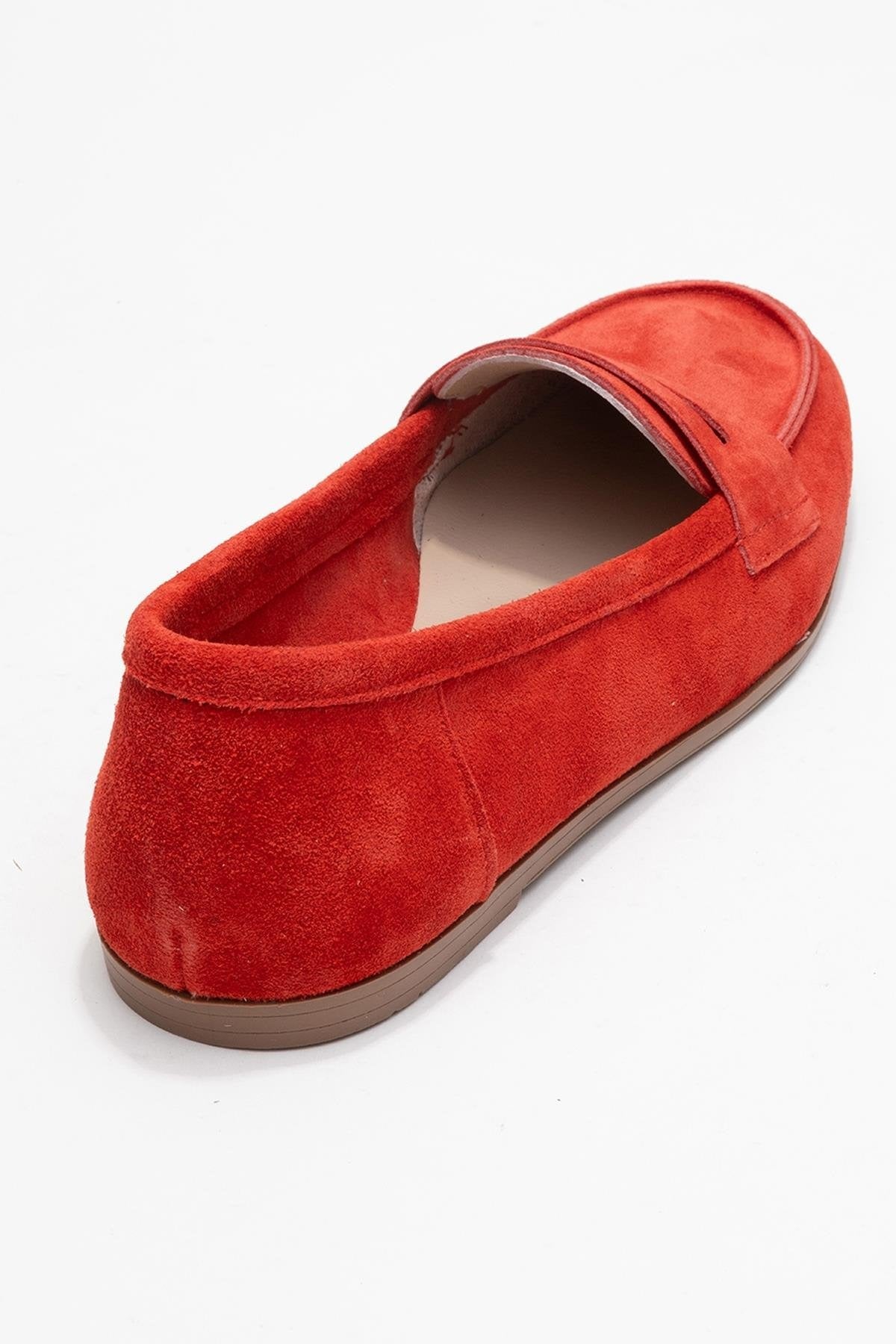 Dorothy - Red Suede Leather Loafers (Women)