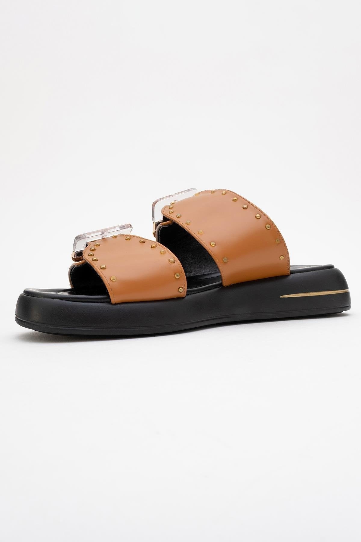 Zley Cognac Buckle Sandal (Women)