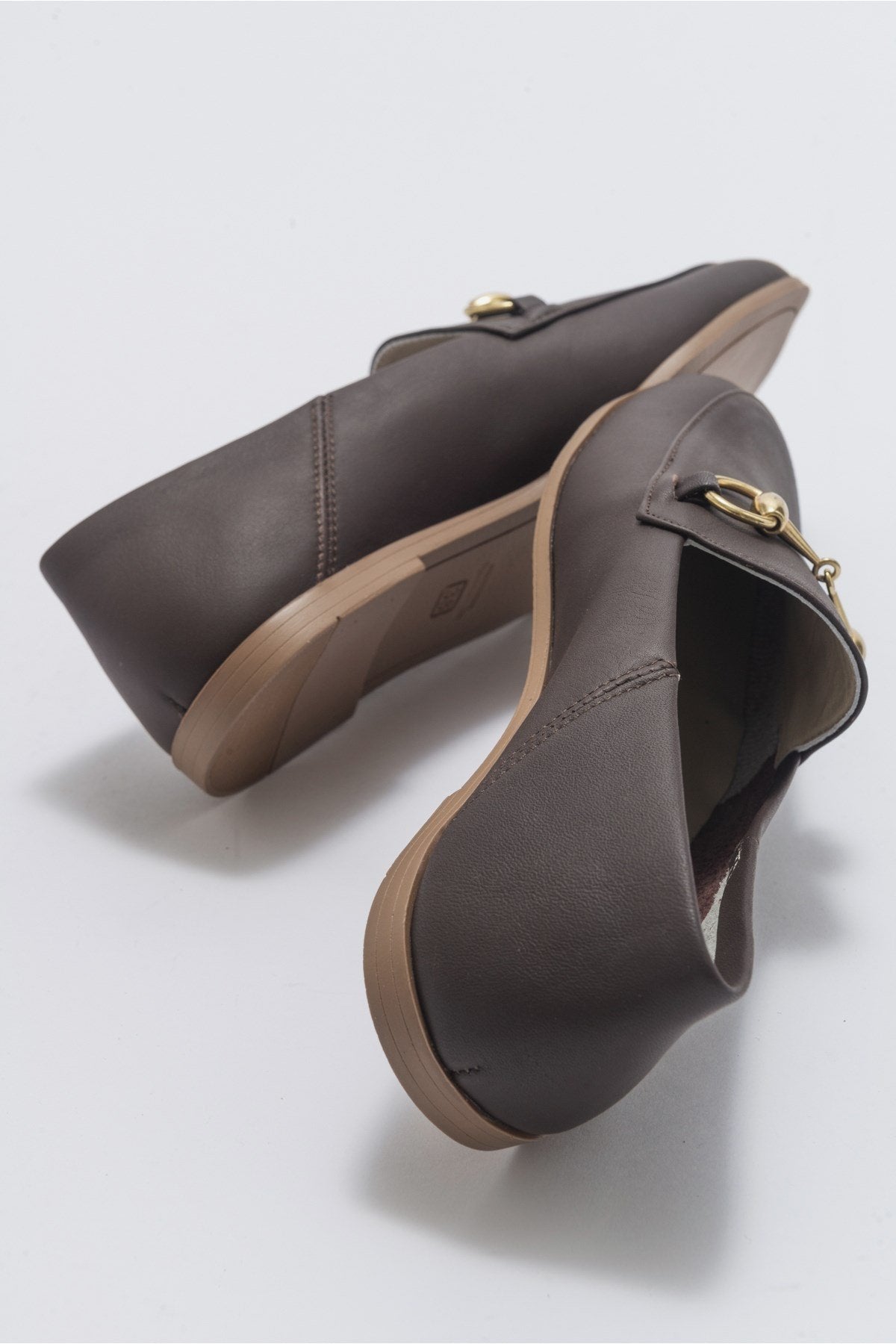 Penny - Brown Leather Horsebit Loafers