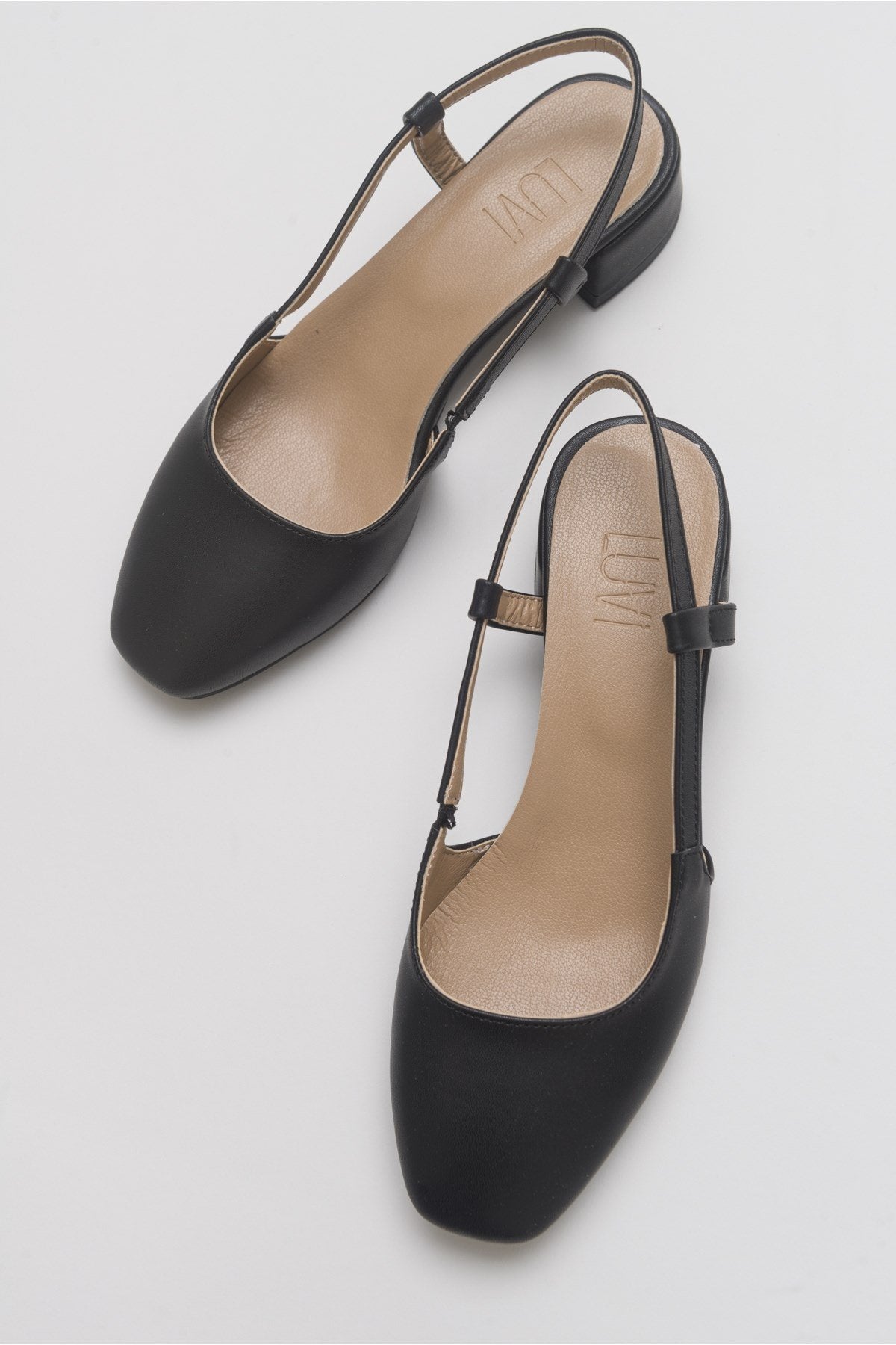 Siena Black Block Heel Sandal (Women)