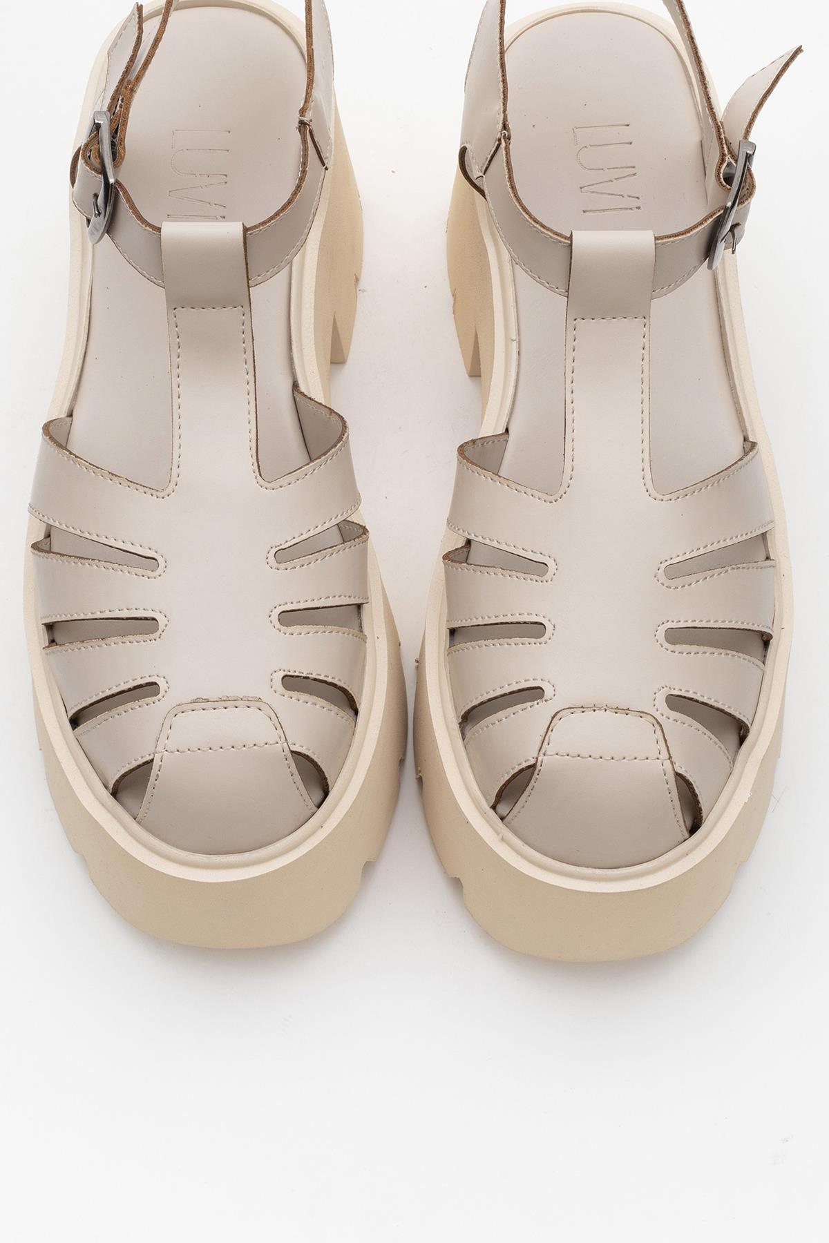 Verua - Beige Platform Sandal (Women)