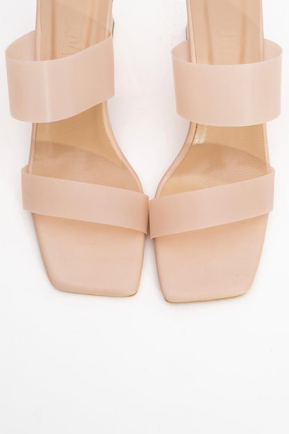 Elara Beige Transparent Strap Sandal (Women)