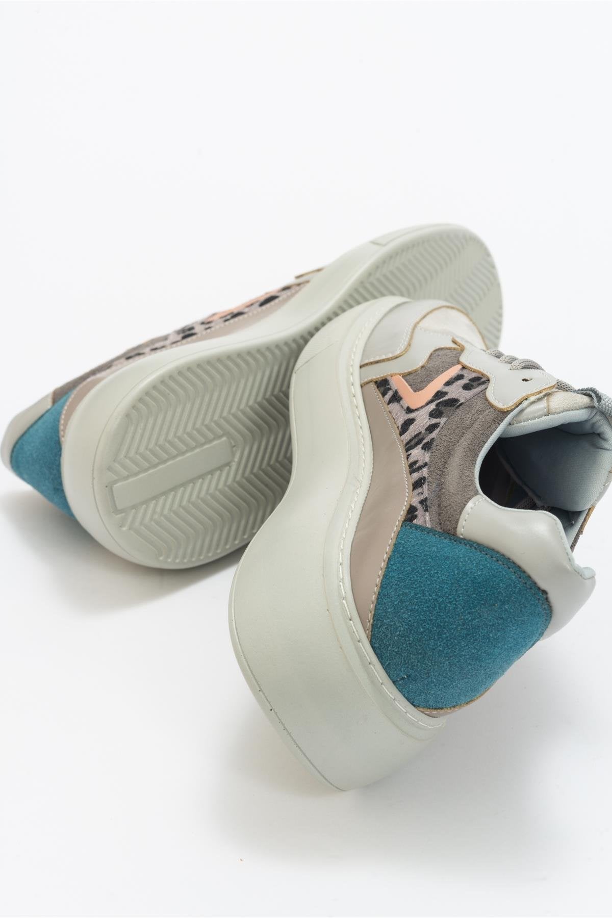 Ida - Grey Platform Sneakers