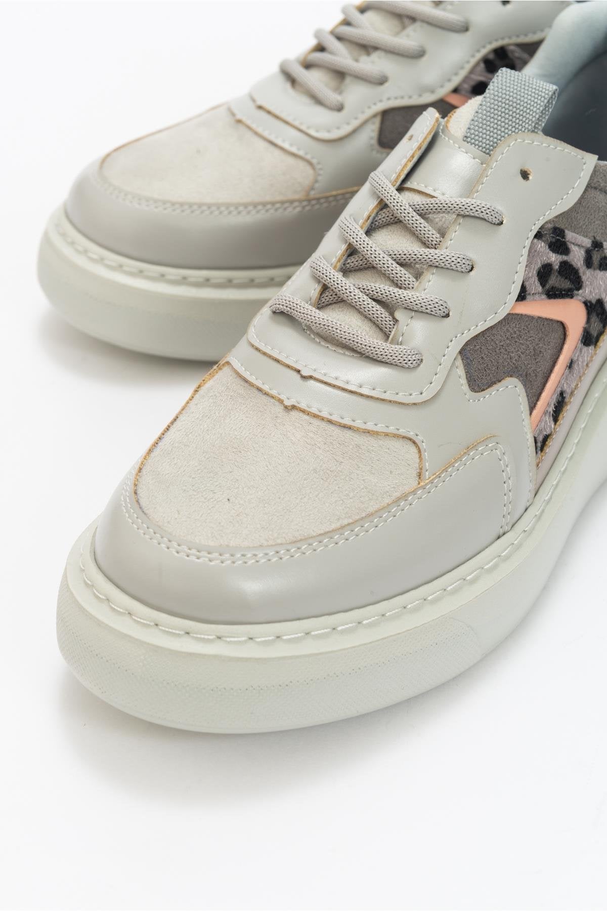 Ida - Grey Platform Sneakers