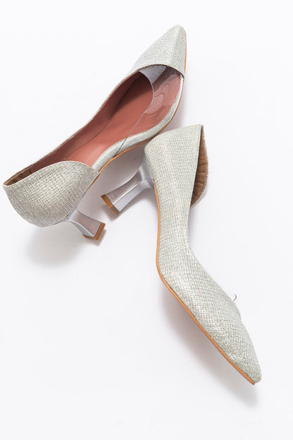 Vera Lame Glitter Pointed Toe Pump (Women)