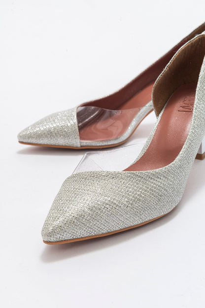 Vera Lame Glitter Pointed Toe Pump (Women)