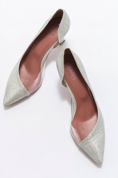 Vera Lame Glitter Pointed Toe Pump (Women)