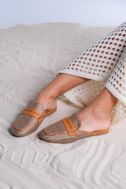 Patrizia - Brown Leather Mule (Women)