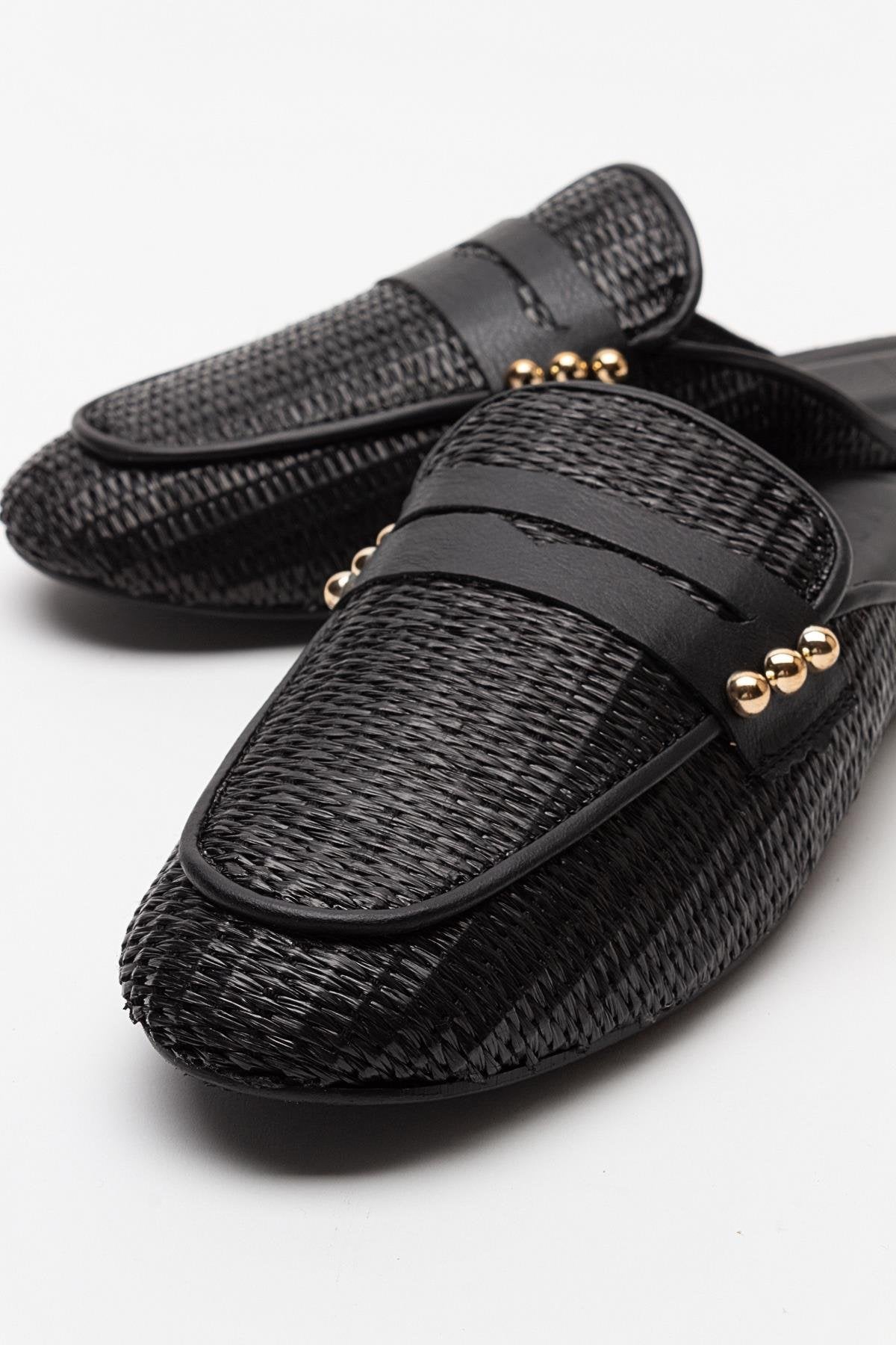 Patrizia - Black Leather Mule (Women)