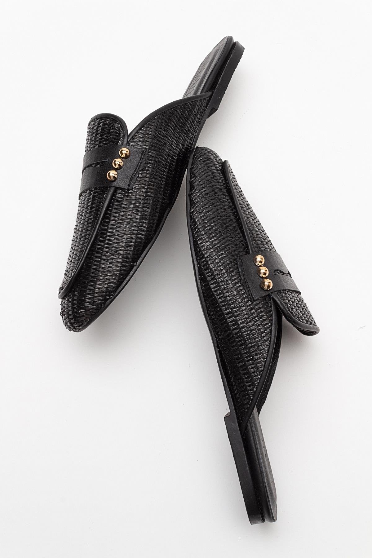 Patrizia - Black Leather Mule (Women)