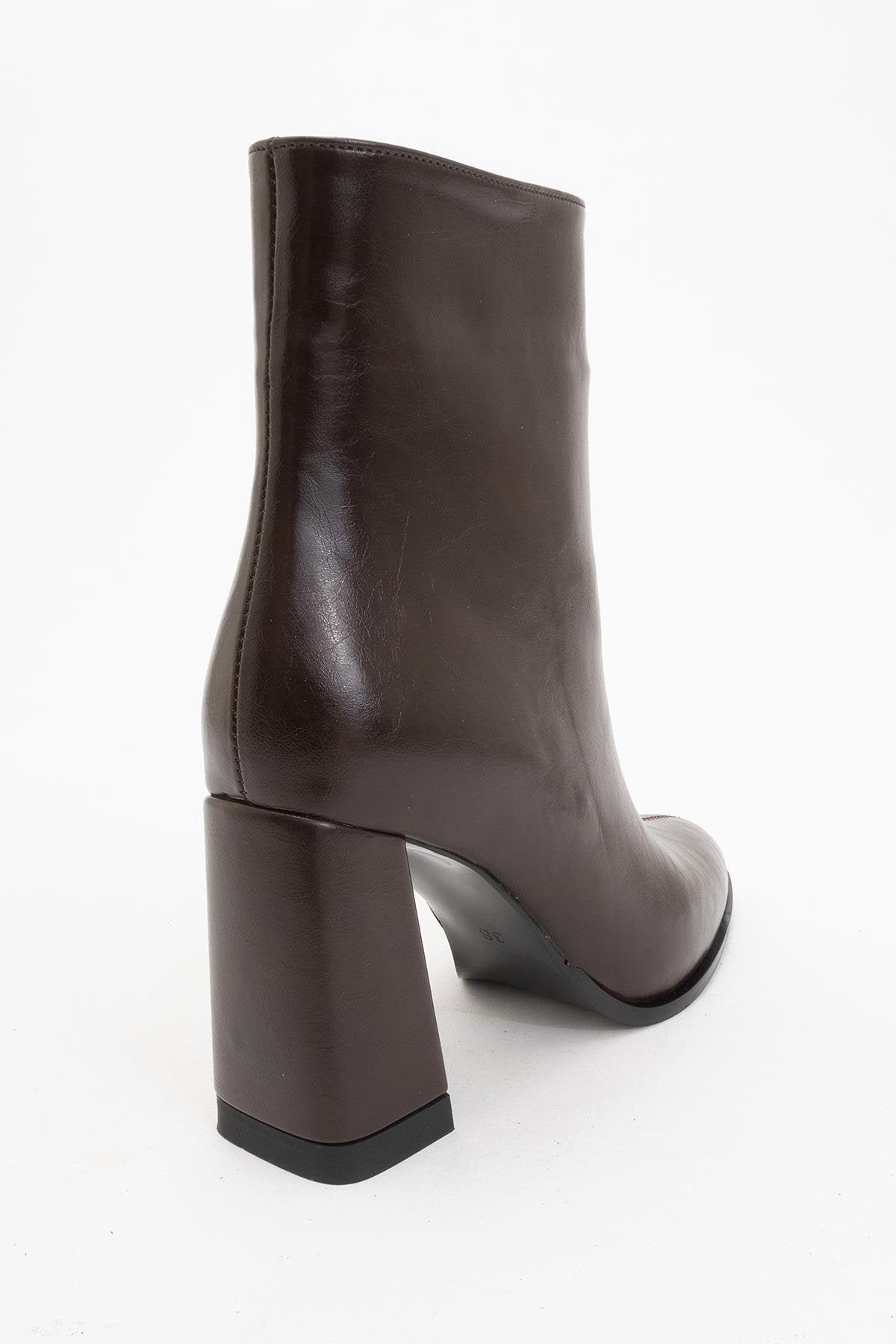 Jewel Brown High Heel Boot (Women)