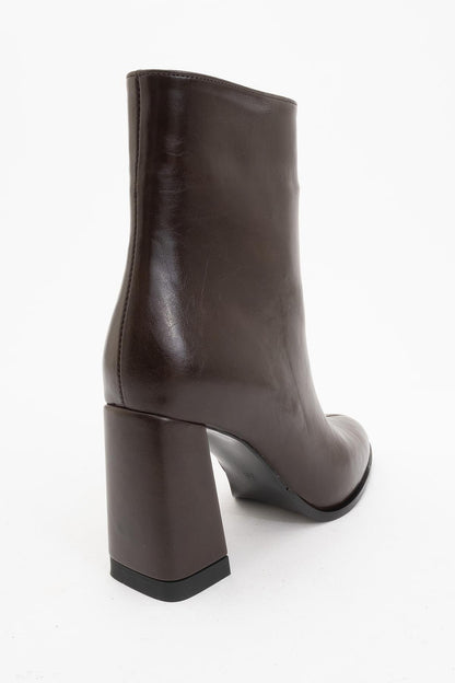 Jewel Brown High Heel Boot (Women)