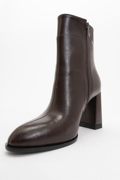 Jewel Brown High Heel Boot (Women)