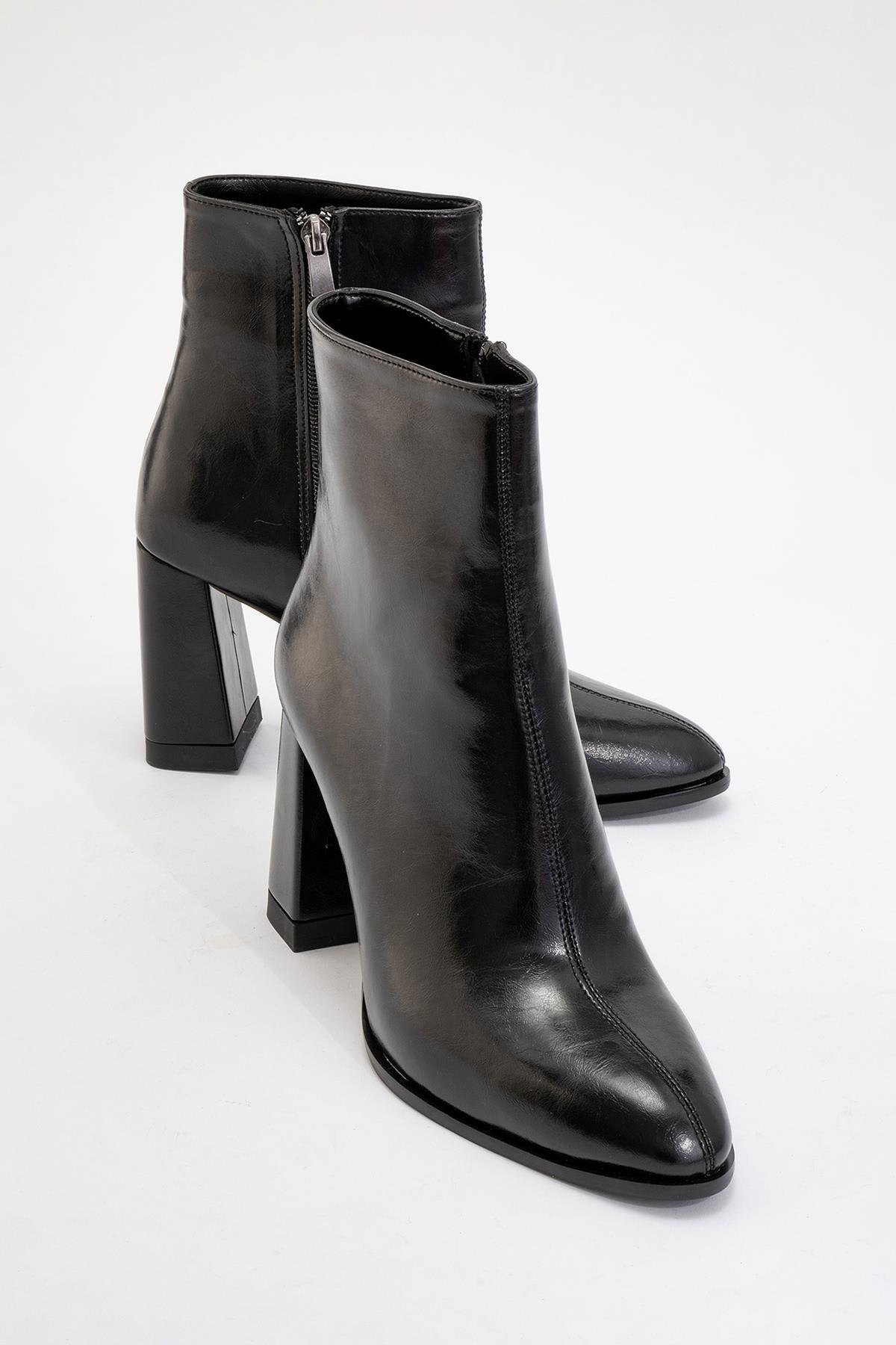 Jewel Black High Heel Boot (Women)