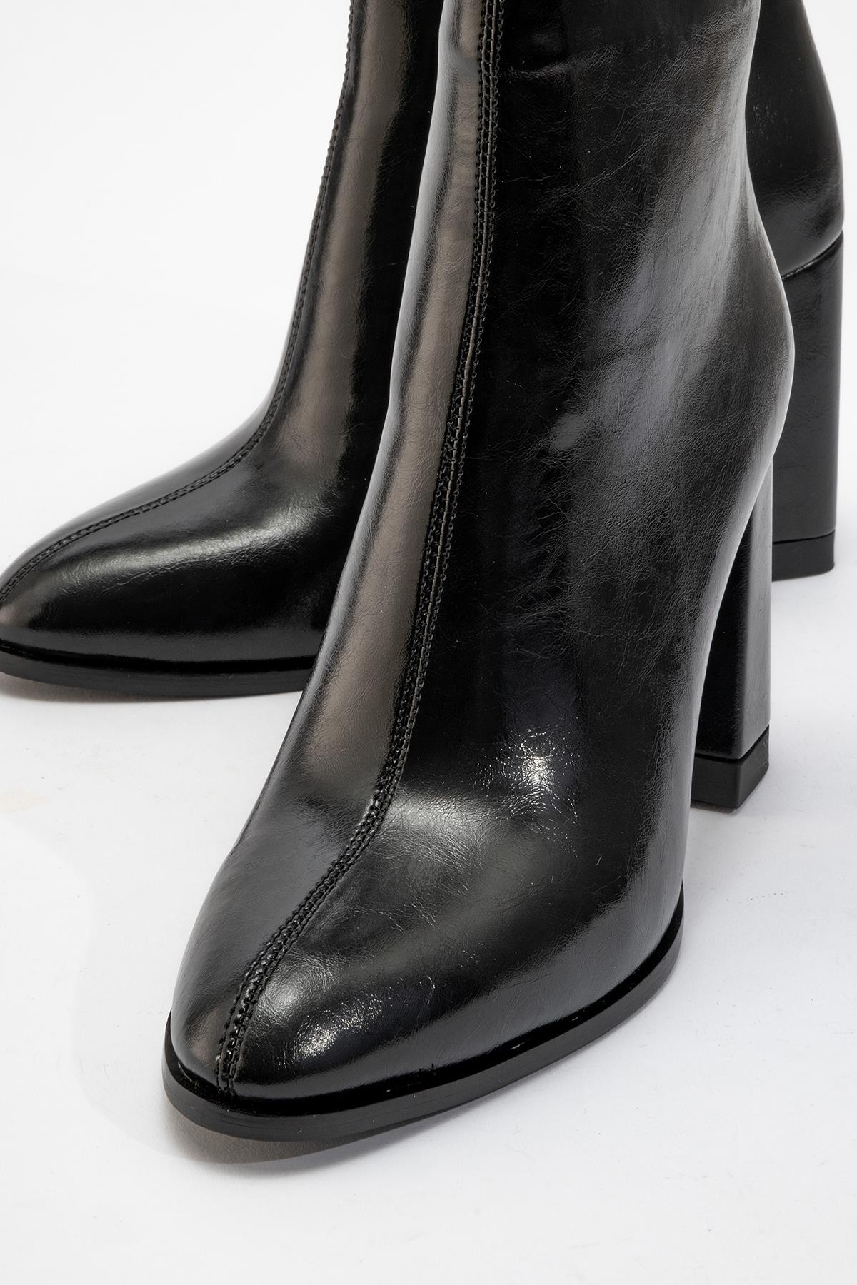 Jewel Black High Heel Boot (Women)