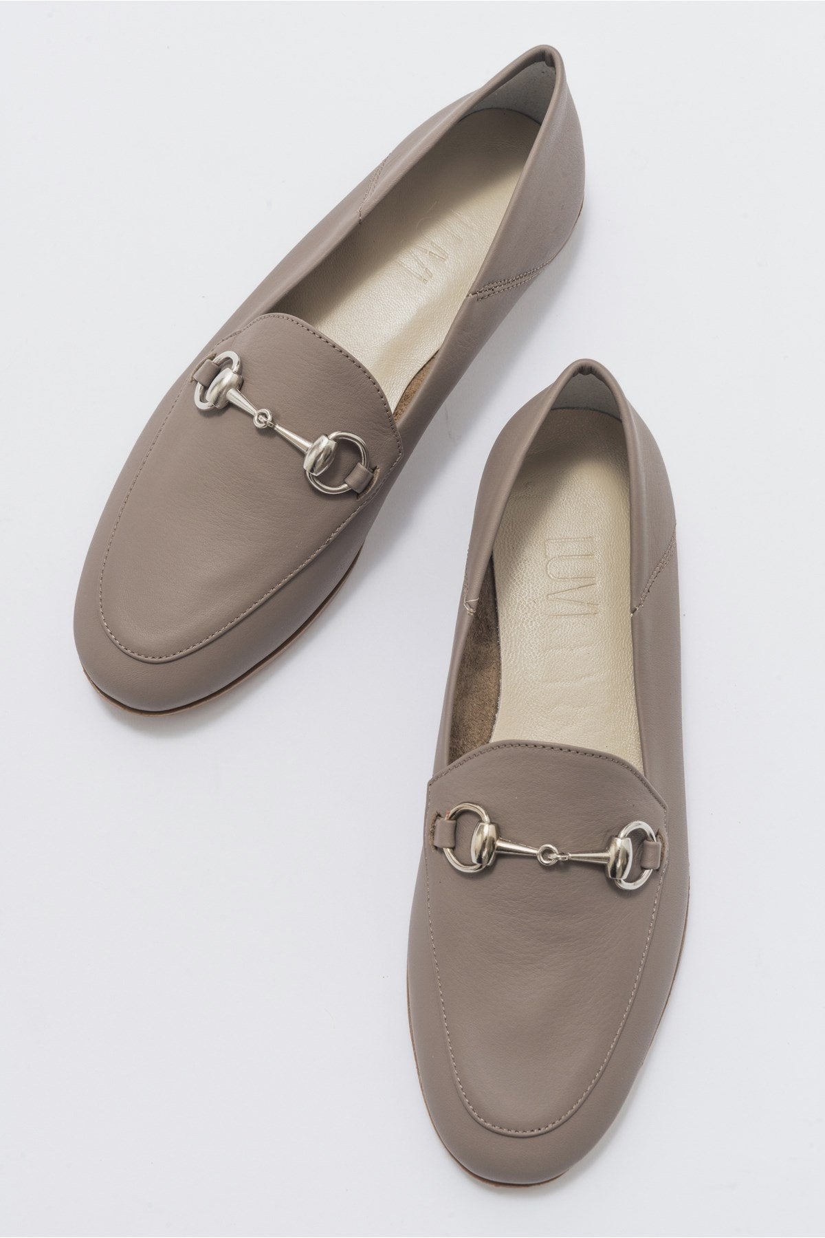 Penny - Light Brown Leather Horsebit Loafers